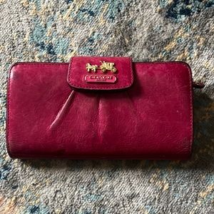 Vintage pink coach wallet